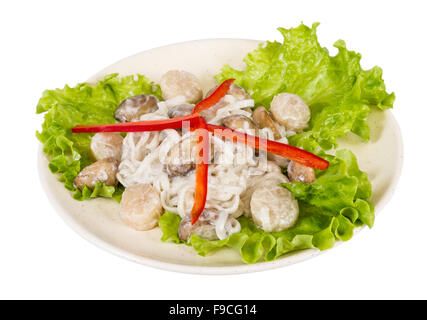 Popular Japanese Dish, With Scallops And Mushrooms Stock Photo - Alamy