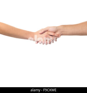 Isolated scene with weeding hands of spouses. Stock Photo