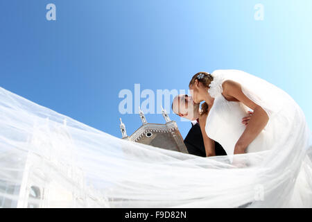 Bride and groom Stock Photo