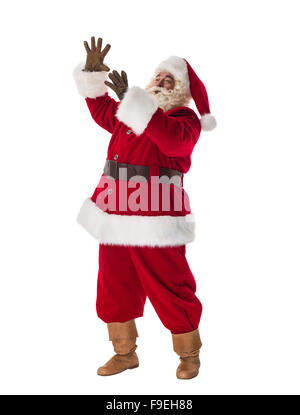 Santa Claus Portrait. Calling for someone Stock Photo