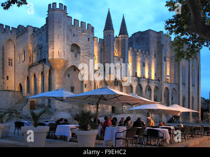 France, Provence, Avignon, Palais des Papes, palace, Stock Photo