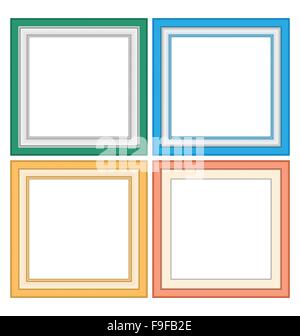 Frameworks in pastel colors Stock Vector