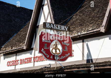 Olsens Bakery, Mission Drive, Solvang, Ynez Valley, Santa Barbara County, California, USA. Stock Photo