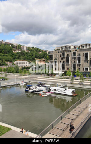 France Rhône-Alpes Lyon Parc de la Confluence new  urban development, Stock Photo