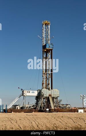 H & P 454 Flex Drill Rig at drilling location. Stock Photo