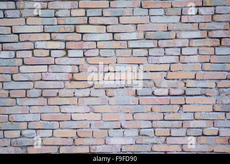 Old brick wall pale background Stock Photo