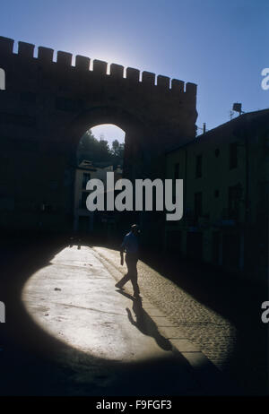 Puerta Elvira (Elvira Gate).Albaicín quarter. Granada, Andalucia, Spain Stock Photo