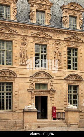 France, Paris, Hotel de Sully, historic architecture, Stock Photo