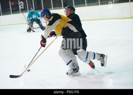 ice hockey sport players in action, business comptetition concpet Stock Photo