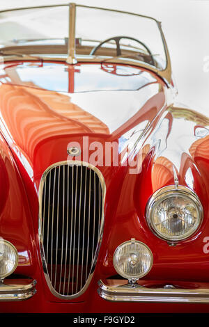 1949 red Jaguar Stock Photo