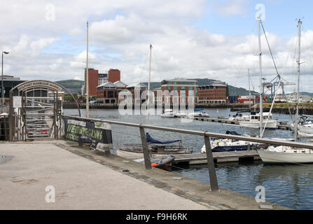 The Belfast Harbour Marina Stock Photo