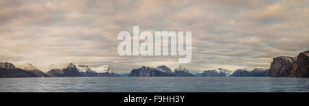 BUCHAN GULF NORTHEAST FJORDS  BAFFIN ISLAND   CANADA Stock Photo