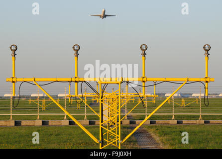 Airport Runway Equipment - Approach Lighting Stock Photo, Royalty Free ...