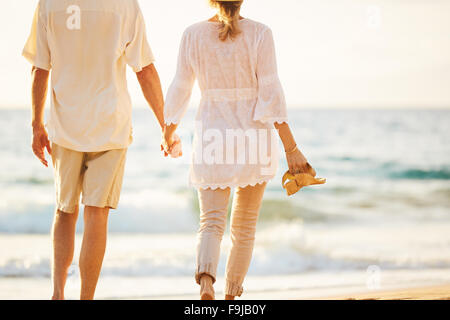 Middle age beautiful couple on vacation wearing sunglasses smiling ...