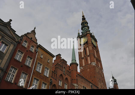 old town hall (ratusz glownego miasta), gdansk, poland Stock Photo