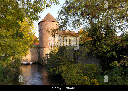 lauter canal, wissembourg, bas-rhin, elsass, france Stock Photo