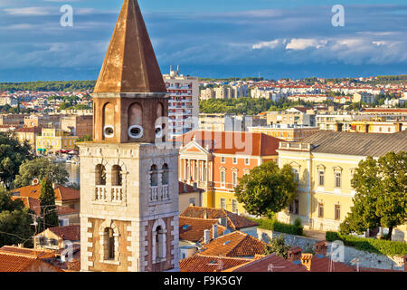 City of Zadar landmarks and cityscape view, Dalmatia, Croatia Stock Photo