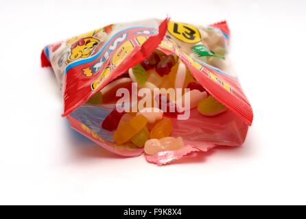 An open bag of Haribo sweets Stock Photo