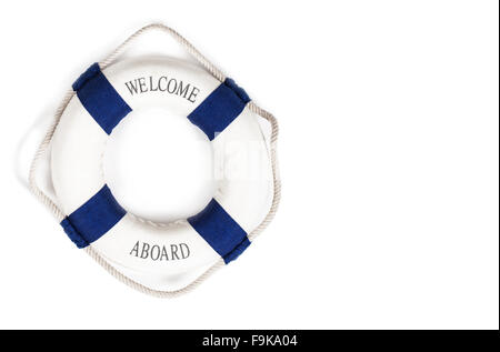 Toy life buoy on a white background isolated Stock Photo