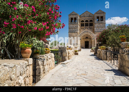 The Franciscan Church of the Transfiguration on Mount Tabor, Galilee, Israel, Middle East. Stock Photo