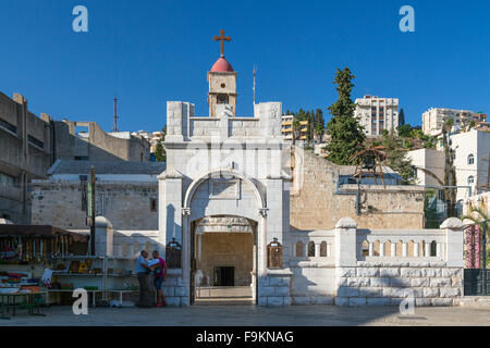 The Greek Orthodox Church of the Annunciation in Nazareth, Israel, Middle East. Stock Photo