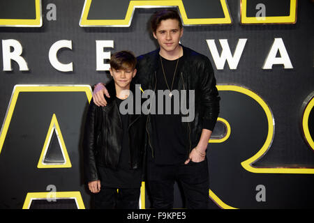 Romeo and Brooklyn Beckham at the STAR WARS: THE FORCE AWAKENS ...