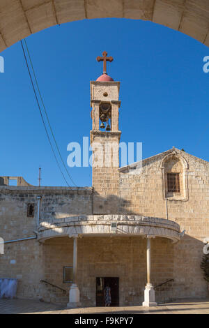 The Greek Orthodox Church of the Annunciation in Nazareth, Israel, Middle East. Stock Photo