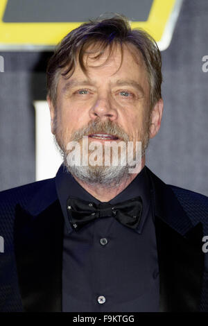Mark Hamill at the 'Star Wars: The Force Awakens ' premiere in London Stock Photo