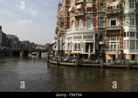 Canal in Amsterdam, Holland. Stock Photo