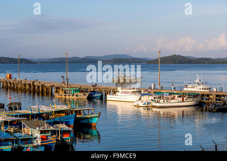 Fishing Port of Kudat Sabah Malaysia Borneo Stock Photo