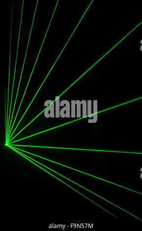 Colorful Laser Effect over a plain black background. Stock Photo