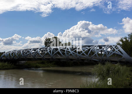 Pont Hans-Wilsdorf bridge in Geneva in Switzerland Stock Photo