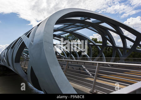 Pont Hans-Wilsdorf bridge in Geneva in Switzerland Stock Photo