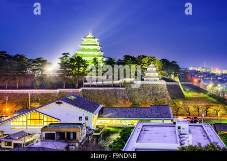 Shimabara, Japan town cityscape at the castle. Stock Photo