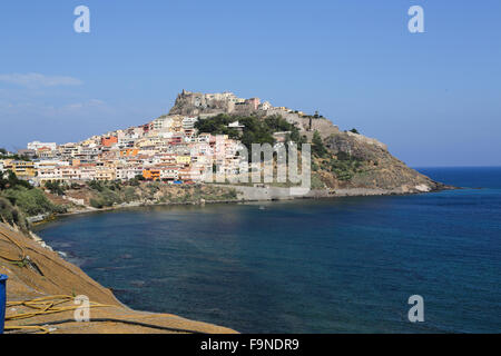 The medieval coastal town Castelsardo in Sardinia, Italy Stock Photo