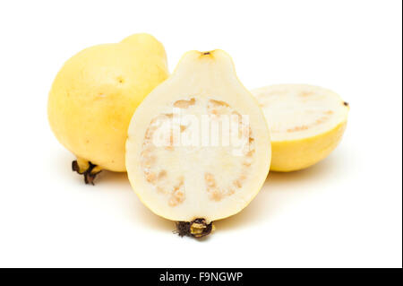 yellow guava fruit isolated on white background Stock Photo