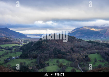 A walk up Catbells from Nichol Marina near Keswick, 2015. Stock Photo