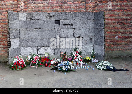 Auschwitz concentration camp in Oswiecim Poland Stock Photo