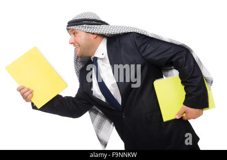 Arab businessman isolated on white Stock Photo