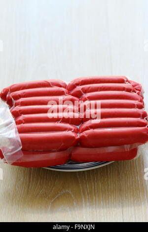 Frankfurt Hotdog in an airtight seal packet Stock Photo