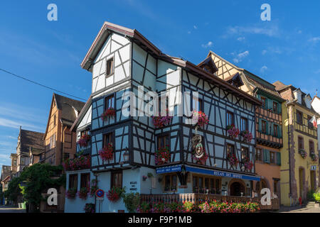 Buildings in Riquewihr in Haut-Rhin Alsace France Stock Photo