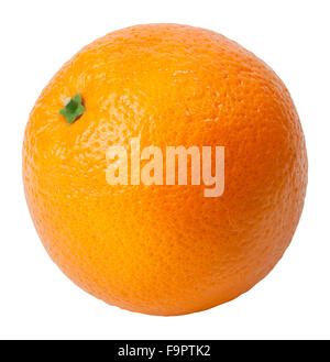 ripe orange isolated on white background Stock Photo