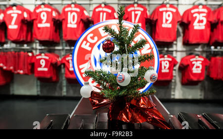 Christmas tree balls with the logo of German Bundesliga ...