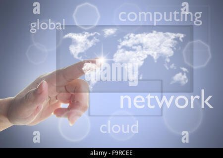 Cloud computing concept Stock Photo