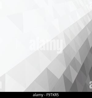 Diagonal gray triangle tiled texture with a perspective Stock Vector