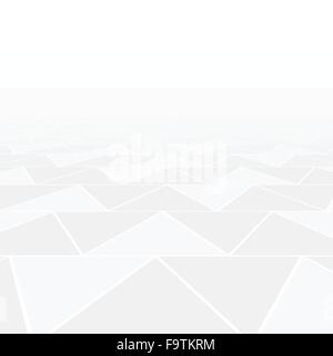 Abstract triangle tiled floor with a perspective room Stock Vector