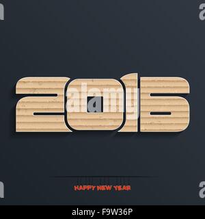 Happy new year 2016 greeting card design Stock Vector