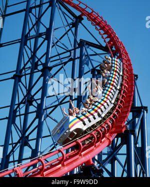 The 'Big One' Amusement ride at Blackpool Pleasure Beach, Blackpool, Lancashire England UK Stock Photo
