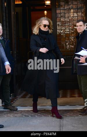 Adele greeting fans outside of her hotel  Featuring: Adele Adkins Where: New York City, New York, United States When: 17 Nov 2015 Stock Photo