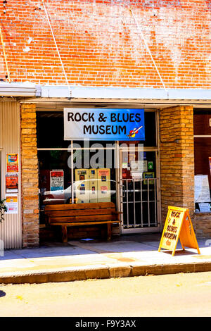 Rock and Blues Museum in Clarksdale Mississippi, birthplace of Blues music Stock Photo